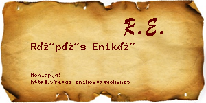 Répás Enikő névjegykártya